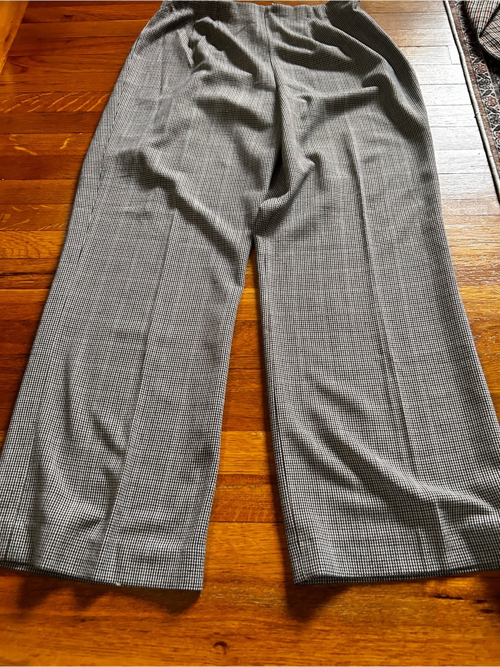East 5th Houndstooth Trousers in Brown, Cream, & Black
